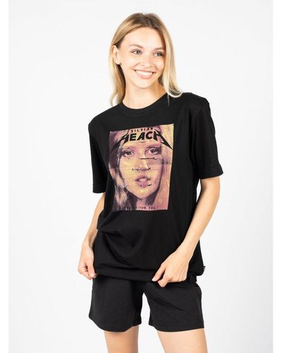 Silvian Heach T-shirt Vrouw Zwart