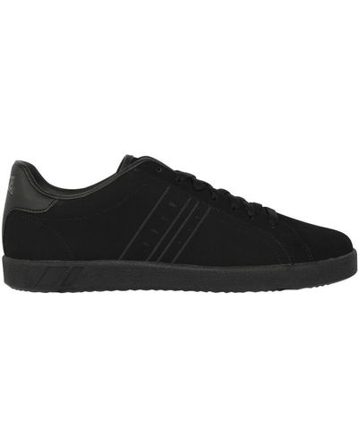Lonsdale London Gents Oval Trainers Leather - Black