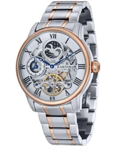 Thomas Earnshaw Longitude Automatic Copper Steel Watch Es-8006-33 - White