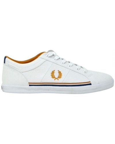 Fred Perry Baseline Twill Witte Sneakers