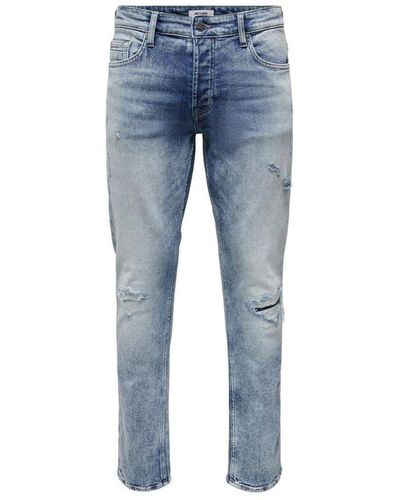 Only & Sons Weft Reg Blauwe Jeans