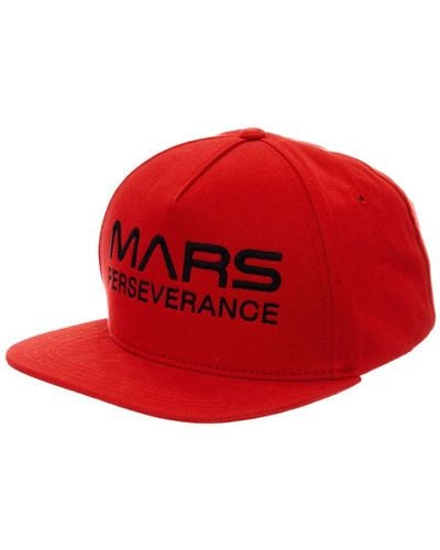 NASA Snapback Cap With Adjustable Strap Mars17C - Red