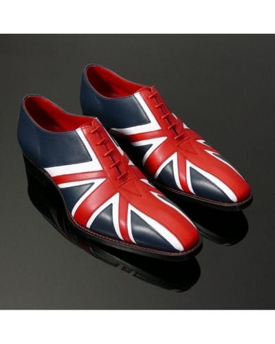 Jeffery West The 'albion' Union Jack Oxford Leather - Red
