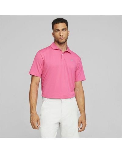 PUMA X Palm Tree Crew Golf Polo Shirt - Pink