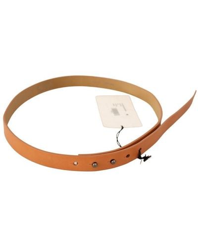 CoSTUME NATIONAL Leather Fastening Belt - Brown