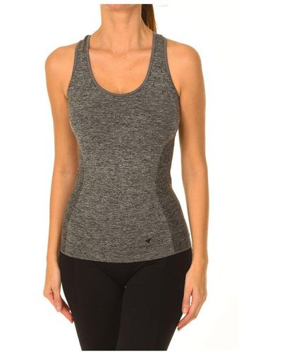 Intimidea Canotta Sport T-Shirt With Wide Straps And Built-In Bra 212185 - Black