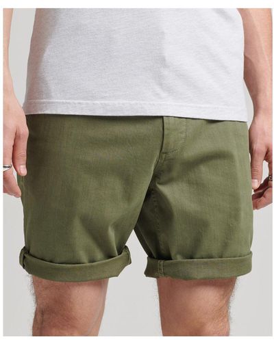 Superdry Vintage Officer Chino Shorts - Green