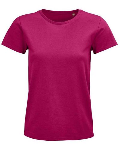 Sol's Ladies Pioneer Organic T-Shirt () Cotton - Pink