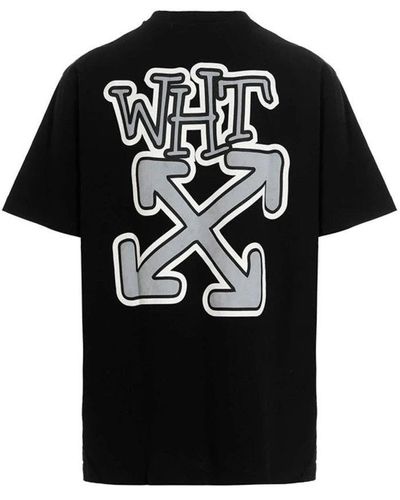 Off-White c/o Virgil Abloh Off- Carlos Arrow Printed Oversized T-Shirt - Black