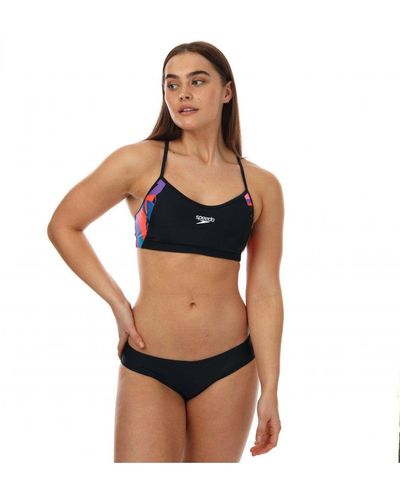 Speedo Volley Bikini Met Smalle Bandjes Voor , Blauw-marineblauw