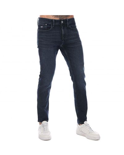 Tommy Hilfiger Austin Slimfit Jeans Met Taps Toelopende Pijpen Voor , Blauw