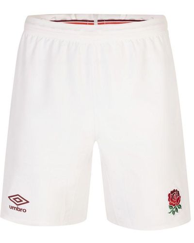 Umbro 23/24 Engeland Rugby Replica Thuisshort (wit)