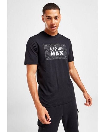Nike Sportswear Retro Air Max T-shirt In Zwart - Blauw