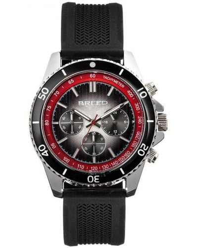 Breed Tempo Chronograph Strap Watch - Red