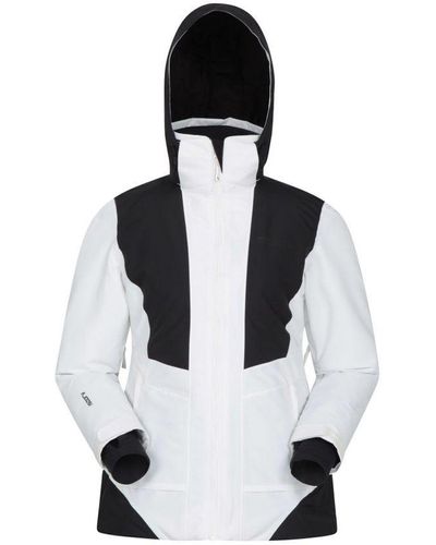 Mountain Warehouse Ladies Slalom Extreme Waterproof Ski Jacket (Monochrome) - White