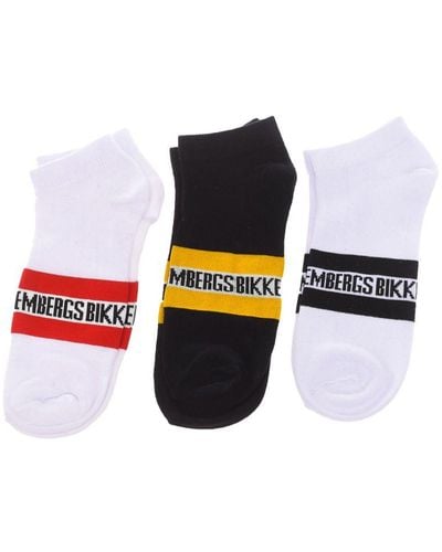 Bikkembergs Pack-3 Onzichtbare Sokken - Wit