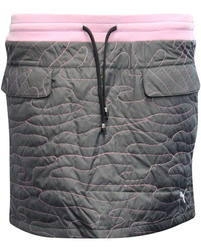 PUMA Sports Lifestyle Skirt Tennis Fitness Grey Pink 903797 01 Textile
