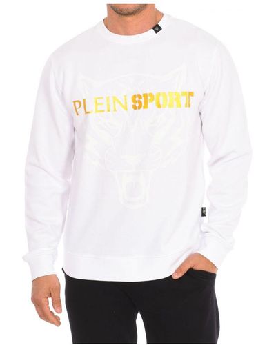 Philipp Plein Fipsg600 Long-Sleeved Crew-Neck Sweatshirt - White