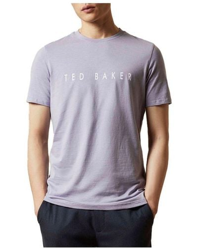 Ted Baker Broni Branded T-Shirt - Blue