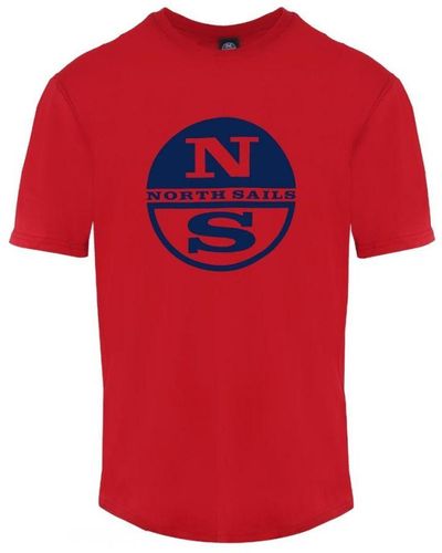 North Sails Cirkel Ns-logo Rood T-shirt