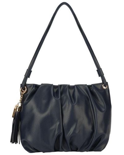 Laura Ashley Shoulder Bag Faux Leather - Blue