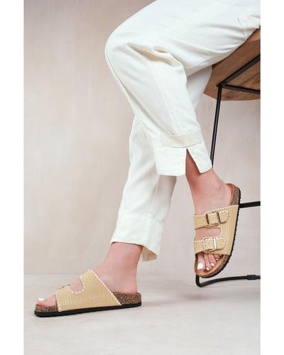 Where's That From 'Sunset' Flat Sandals - Natural