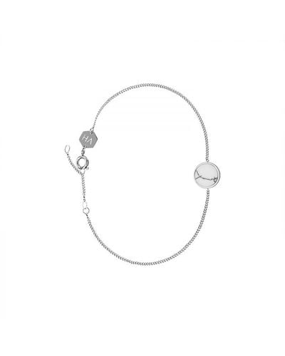 Victoria Hyde London Bracelet Sudbury Hill Marble Stainless Steel - White