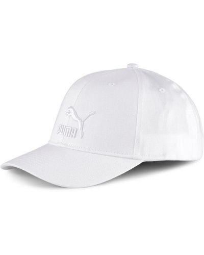 PUMA Adult Archive Logo Baseball Cap Cotton - White