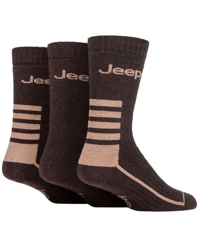 Jeep Walking Boot Socks - Brown
