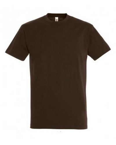 Sol's Keizerlijke Zwaargewicht T-shirt Met Korte Mouwen (chocolade) - Bruin