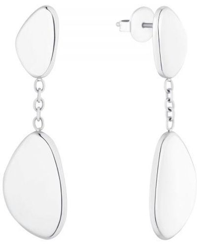 S.oliver Earring For Ladies, Stainless Steel - White
