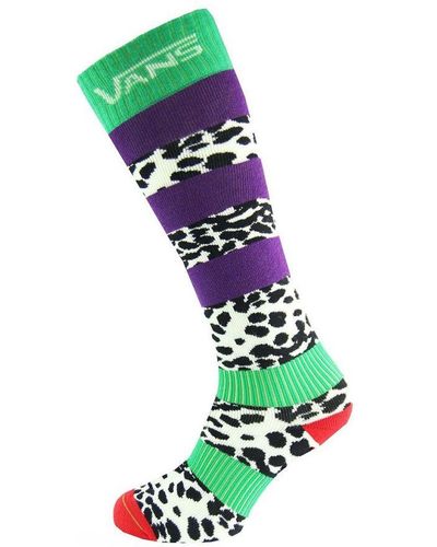Vans Off The Wall Printed Multicoloured Long Socks Vqjp6N0 - Green