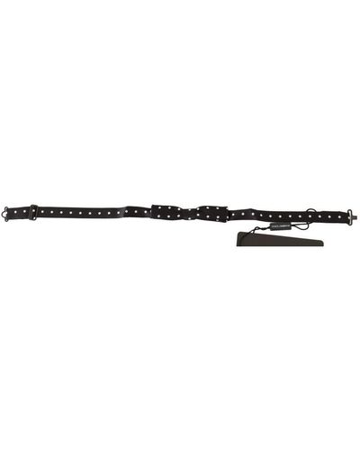 Dolce & Gabbana Silk Polka Dot Adjustable Neck Bow Tie - Black
