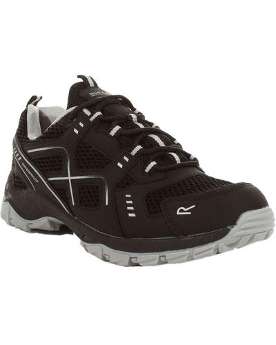 Regatta Vendeavour Waterproof Lace Up Walking Shoes - Black