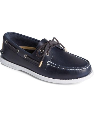 Sperry Top-Sider Authentic Original 2-Eye Pullup Classic Slip On Shoes - Blue