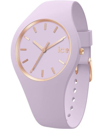 Ice-watch Ice Watch Ice Glam Brushed - Lavender Blue 019531 Silicone - Purple