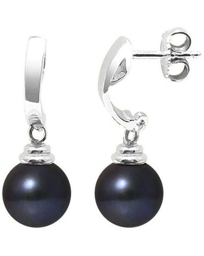 Blue Pearls Pearls Freshwater Pearl Earrings And 375/1000 - White