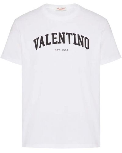 Valentino 1960 T-shirt Met Logoprint In Wit