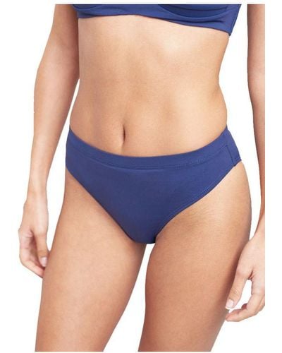 Joules Nixie Contoured Panel Beach Bikini Bottoms - Blue