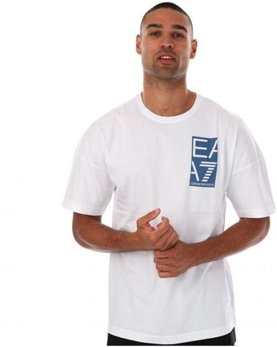 EA7 Emporio Armani Graphic T-shirt Voor , Wit