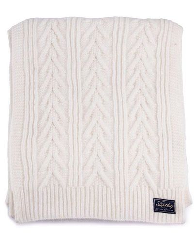 Superdry Label Scarf - White