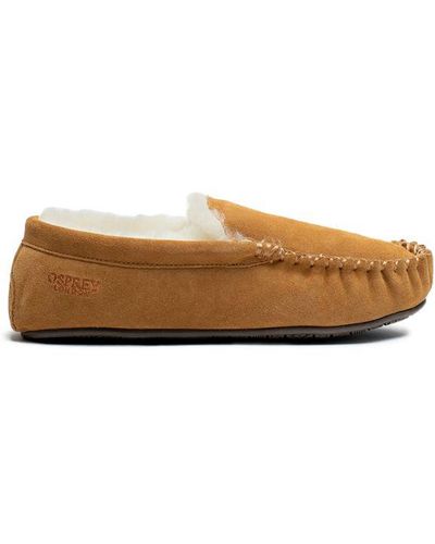 Osprey 'The Sunday' Suede Slipper Rubber - Brown