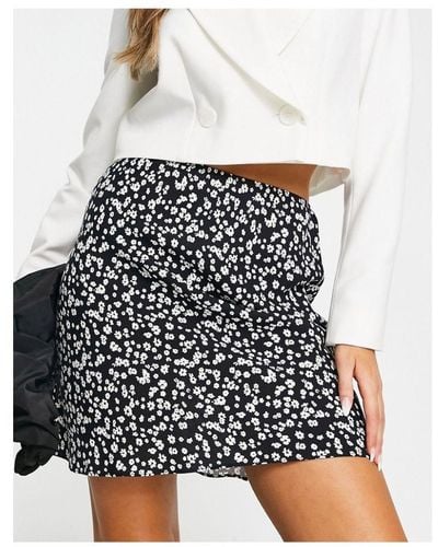 ASOS Mini Bias Slip Skirt - Black