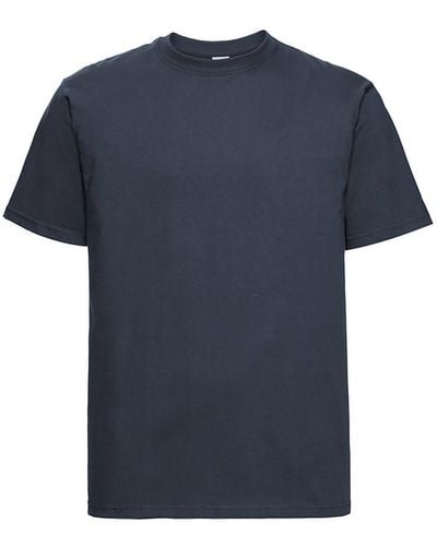 Russell Heavyweight T-Shirt (French) Cotton - Blue