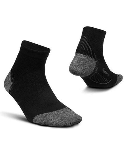Feetures Pf Relief Ultra Light Quarter Socks Spandex - Black