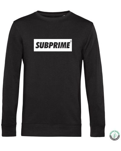 Subprime Sweaters Sweater Block Black Zwart