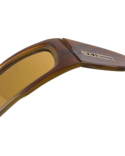 Exte Acetate Sunglasses With Rectangular Shape Ex-63702 - Brown