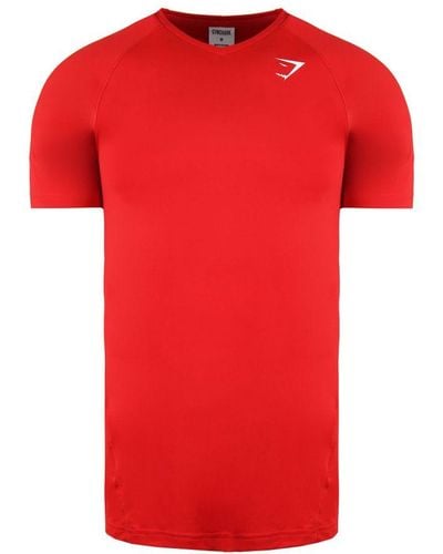 GYMSHARK Veer T-Shirt - Red