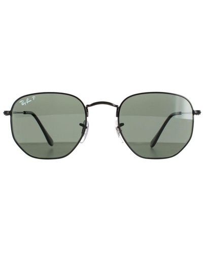 Ray-Ban Square Polished/ Polarized Hexagonal Rb3548N Sunglasses Metal (Archived) - Grey