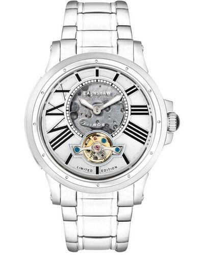 Thomas Earnshaw Bertha Limited Edition Open Heart Automatic Watch Es-8244-11 - White
